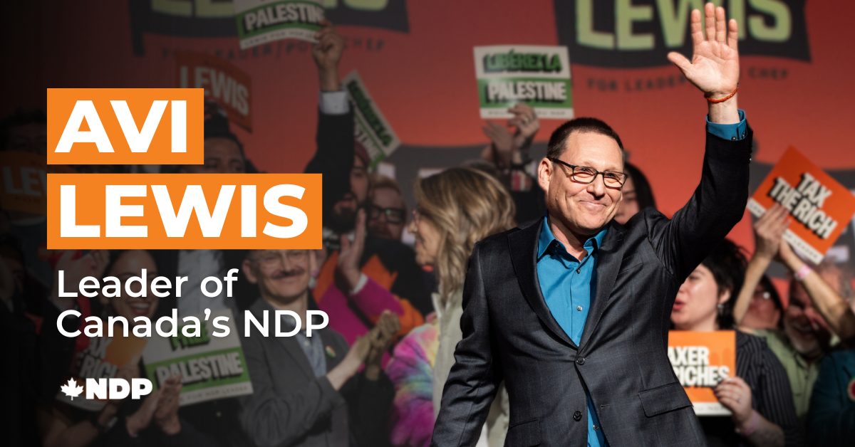 meet Avi Lewis leader of Canada's NDP